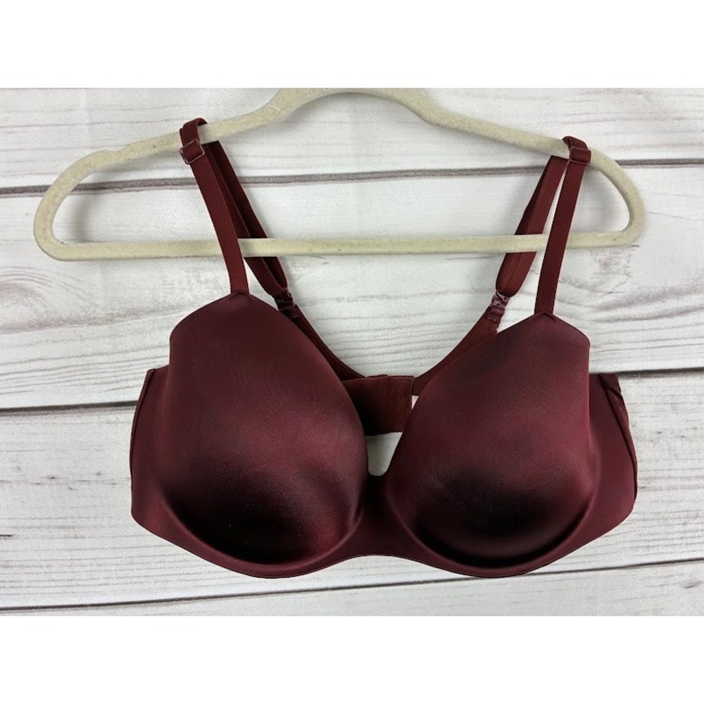 Victoria's Secret Body By Victoria Lightly Lined Balconette Bra Burgundy 38DD